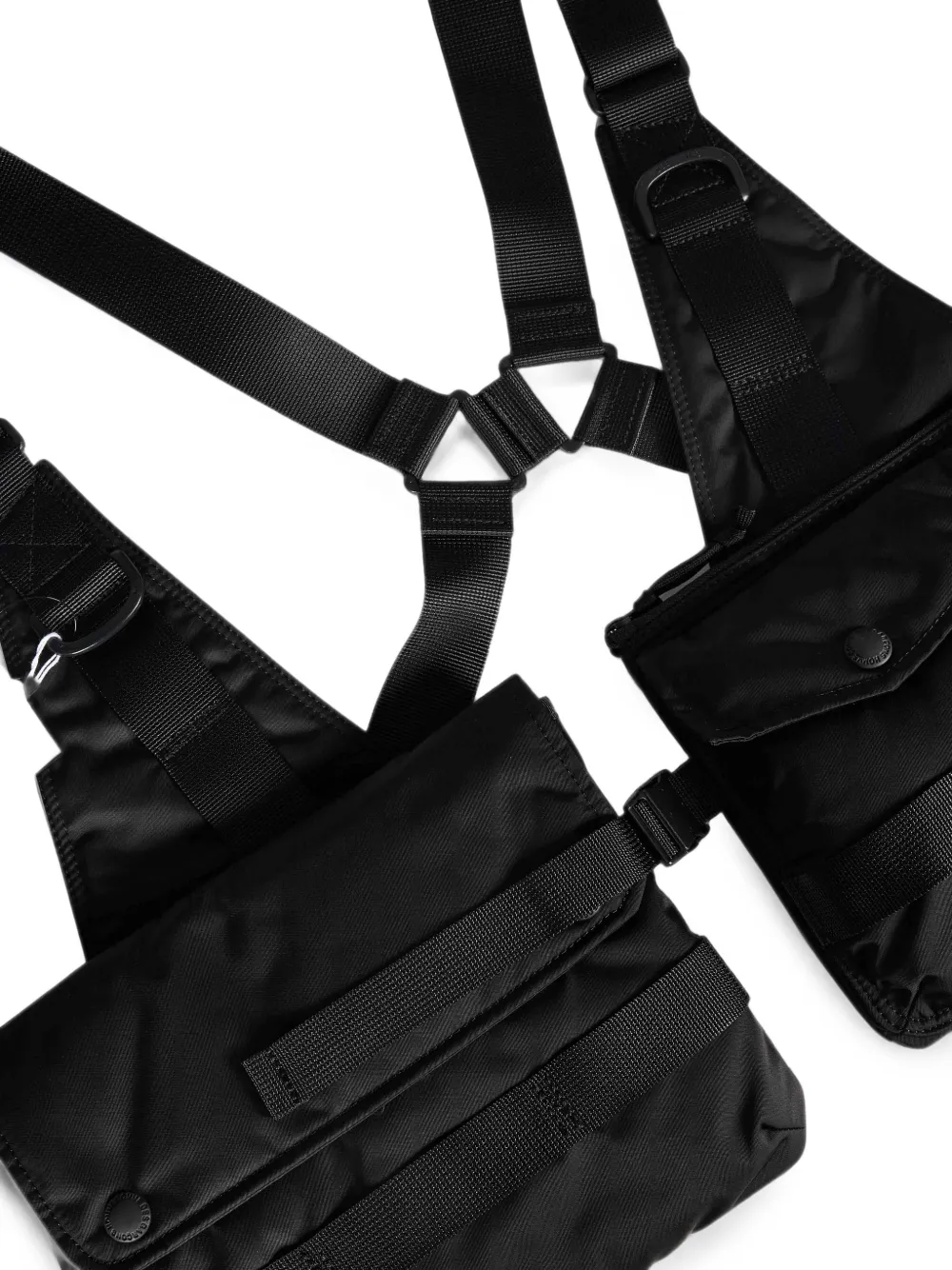 Comme des Garçons Homme Harness schoudertas met meerdere zakken Zwart