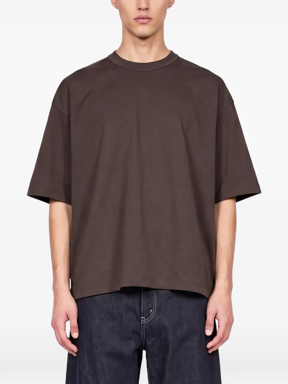 Comme des Garçons Homme T-shirt met verlaagde schouders Bruin