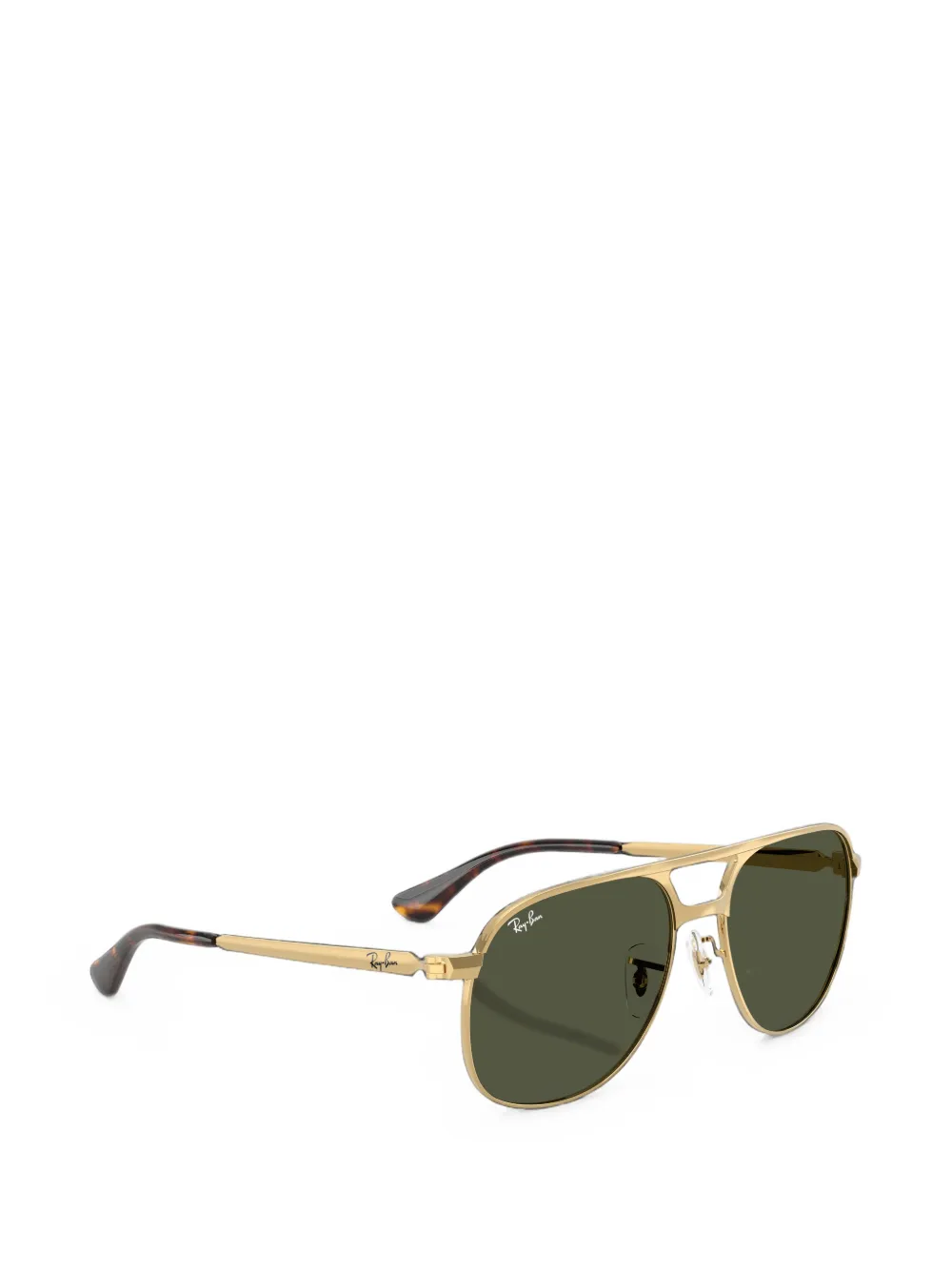 Ray-Ban Bill Max zonnebril met vierkant montuur Goud