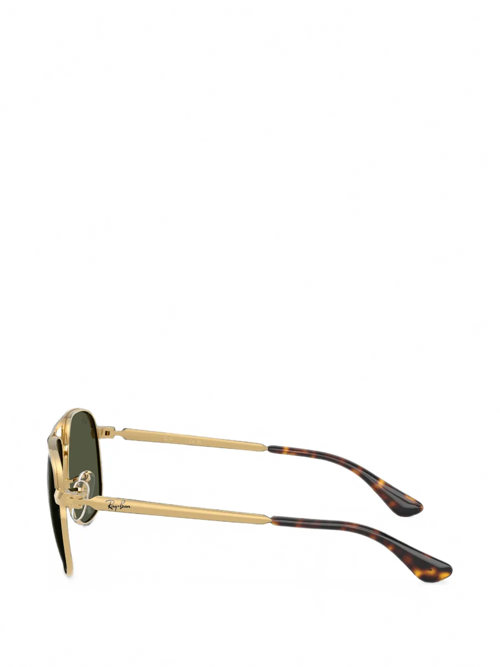 Ray-Ban Bill Max zonnebril met vierkant montuur Goud