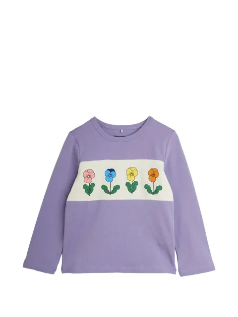 Mini Rodini floral-print long-sleeve T-shirt