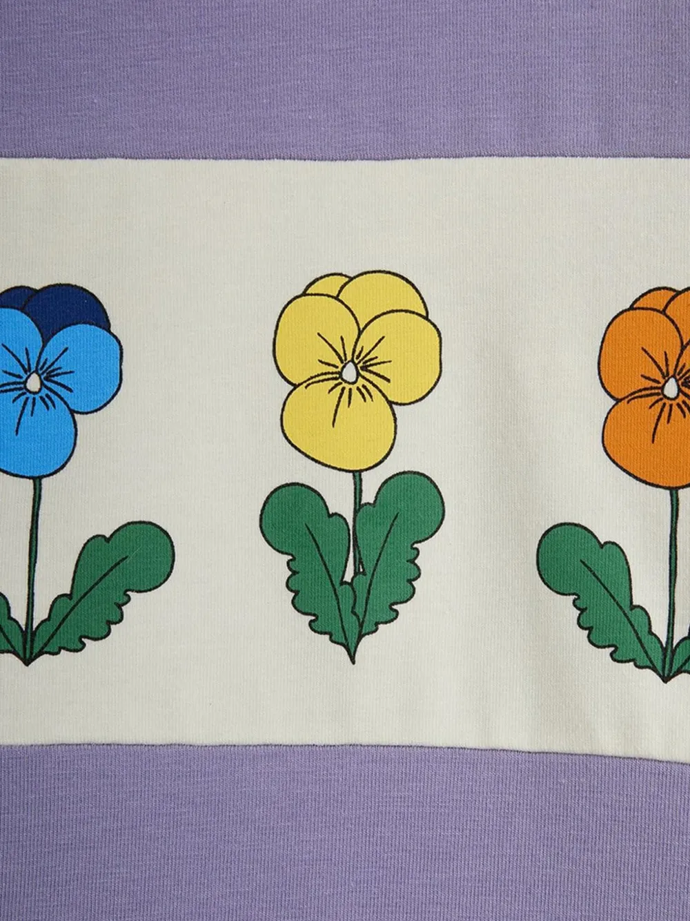 Mini Rodini T-shirt met bloemenprint Paars