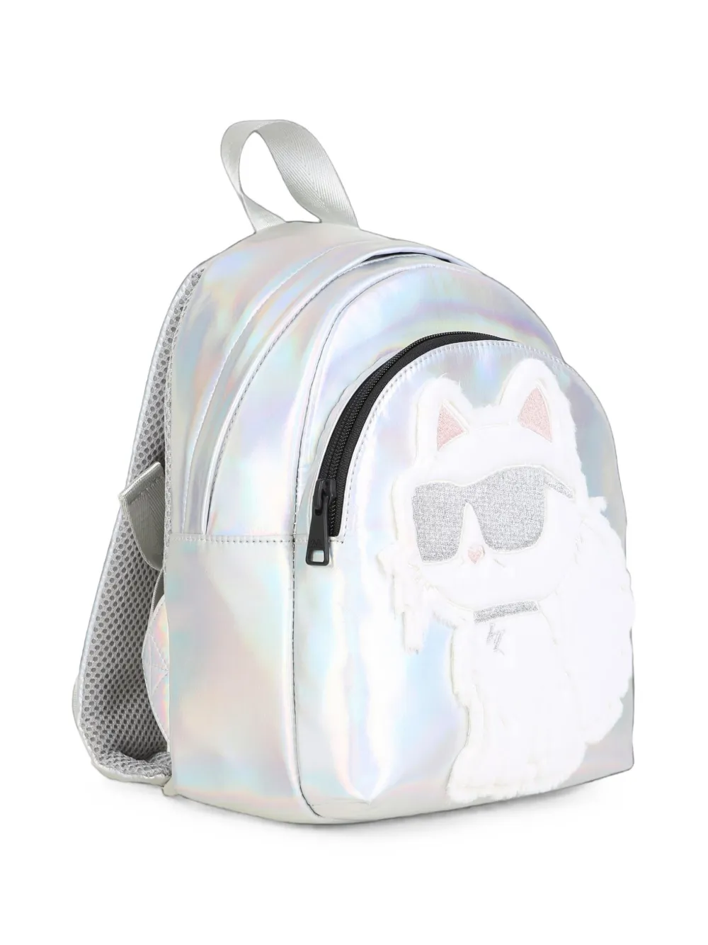 Karl Lagerfeld Kids Choupette iriserende rugzak Zilver