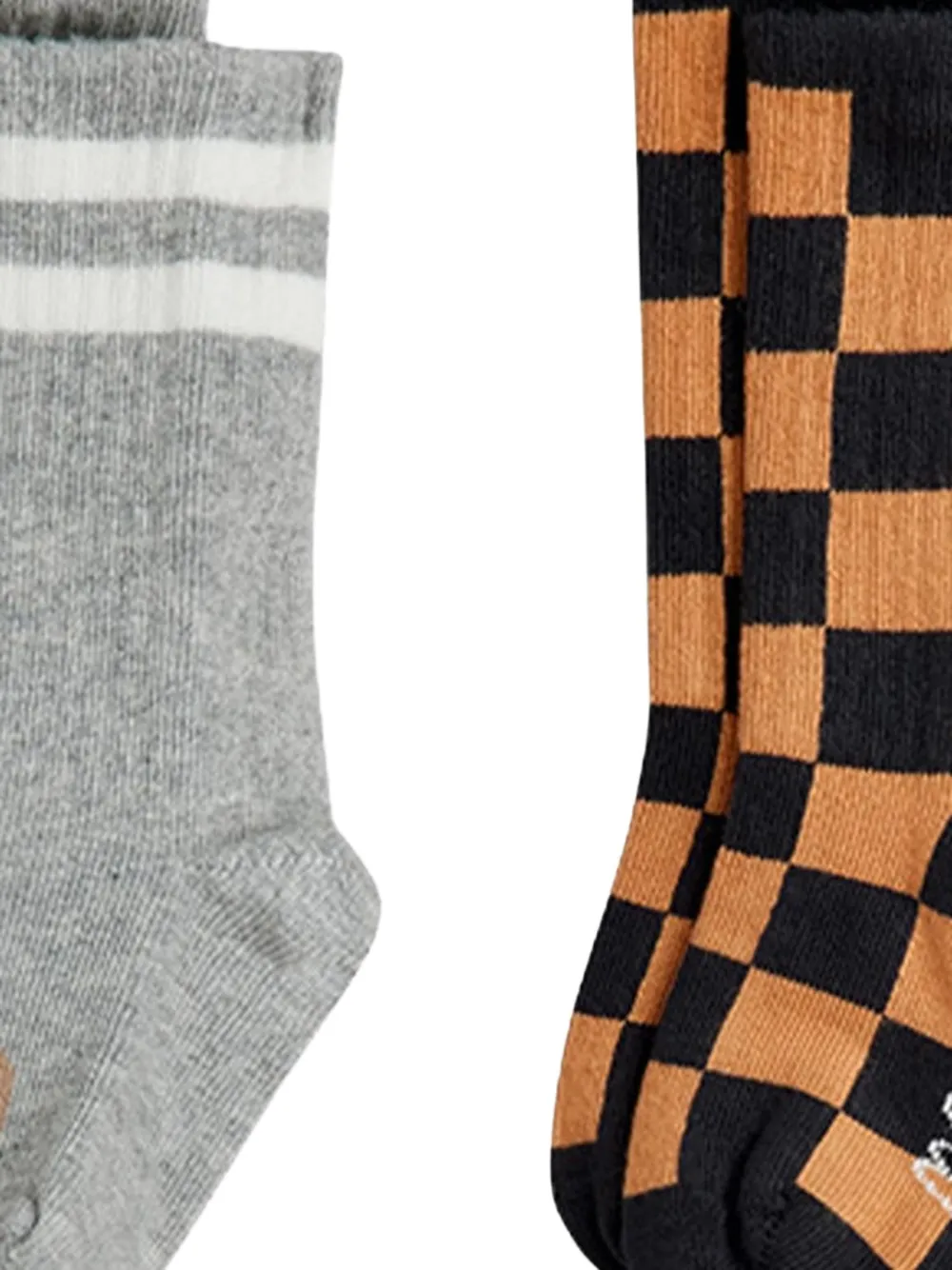 Mini Rodini knitted socks (set of three) Oranje