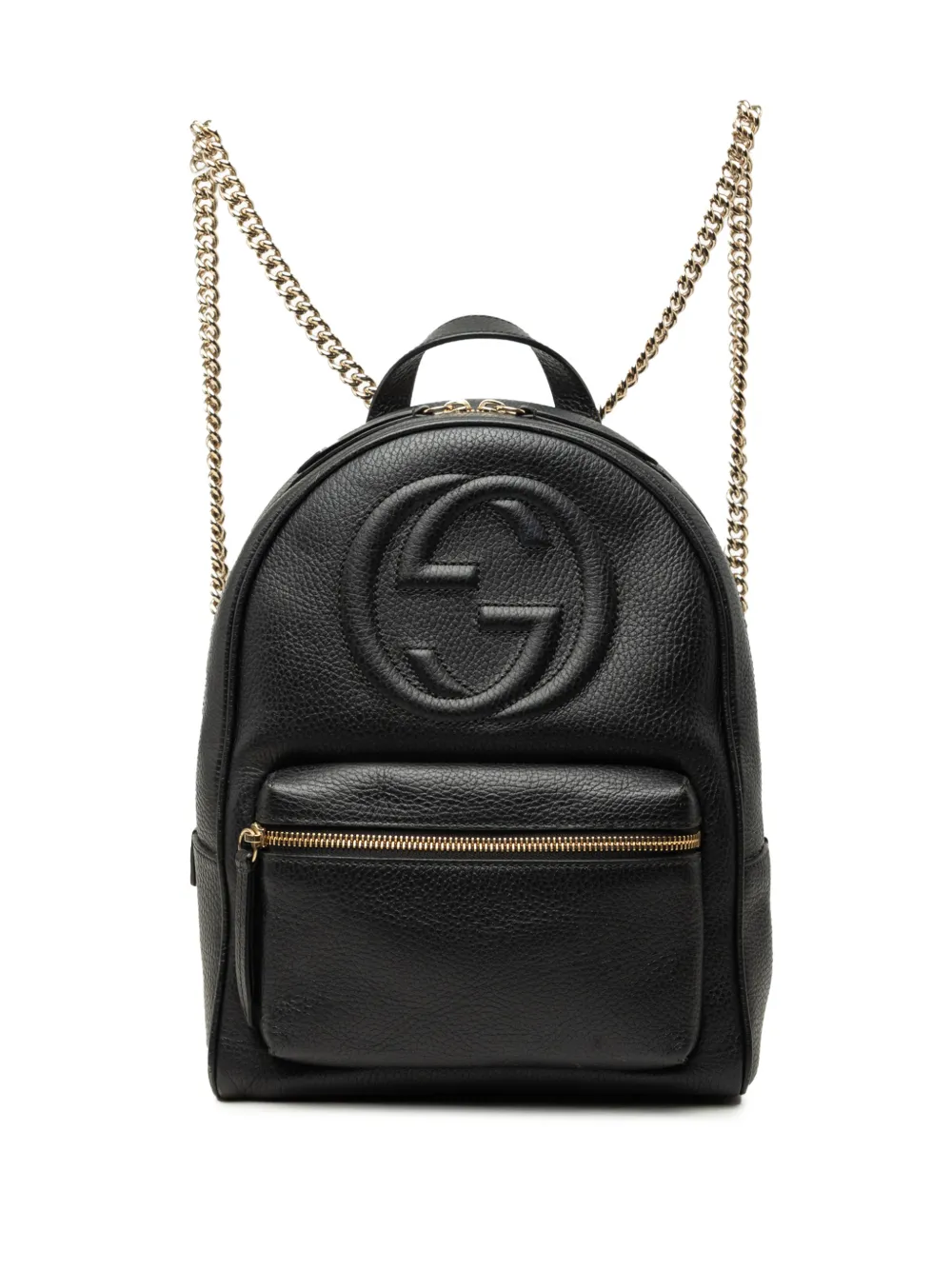 Gucci Pre-Owned 2000-2015 Rucksack aus gekörntem Kalbsleder - Schwarz