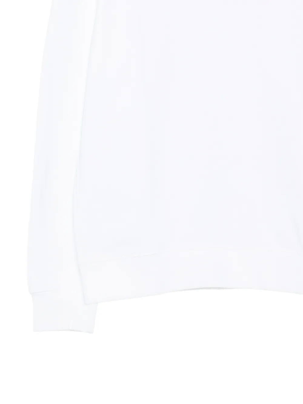 Calvin Klein logo-embossed crew-neck sweatshirt Wit
