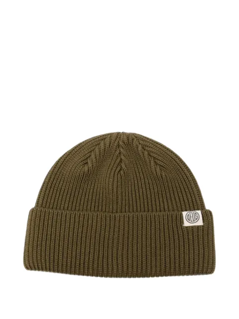 Deus Ex Machina ribbed-knit logo-patch beanie hat