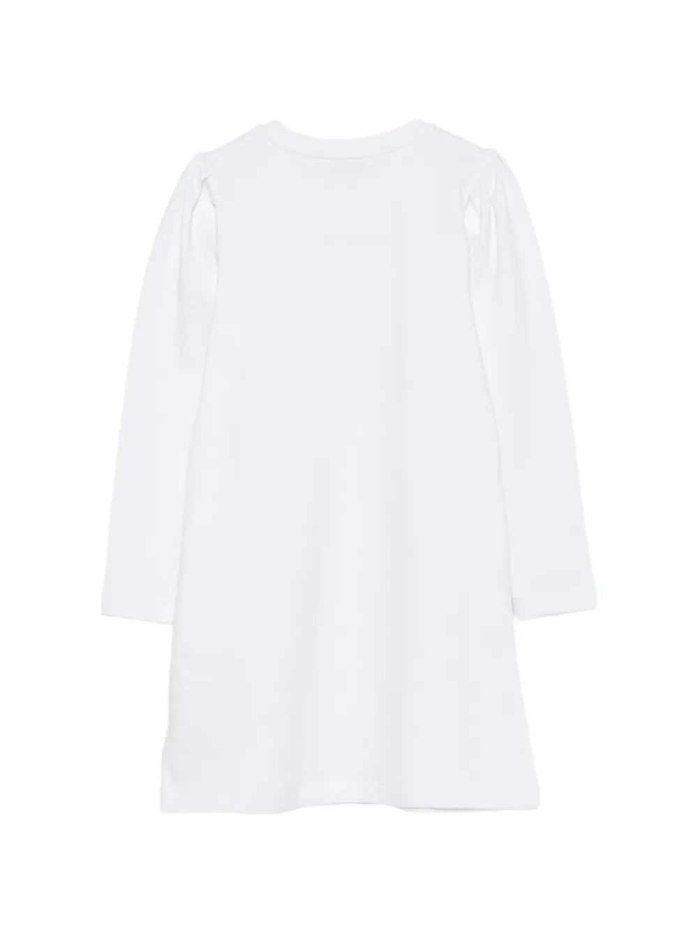 Moschino Kids Teddy Bear jurk verfraaid met stras Wit