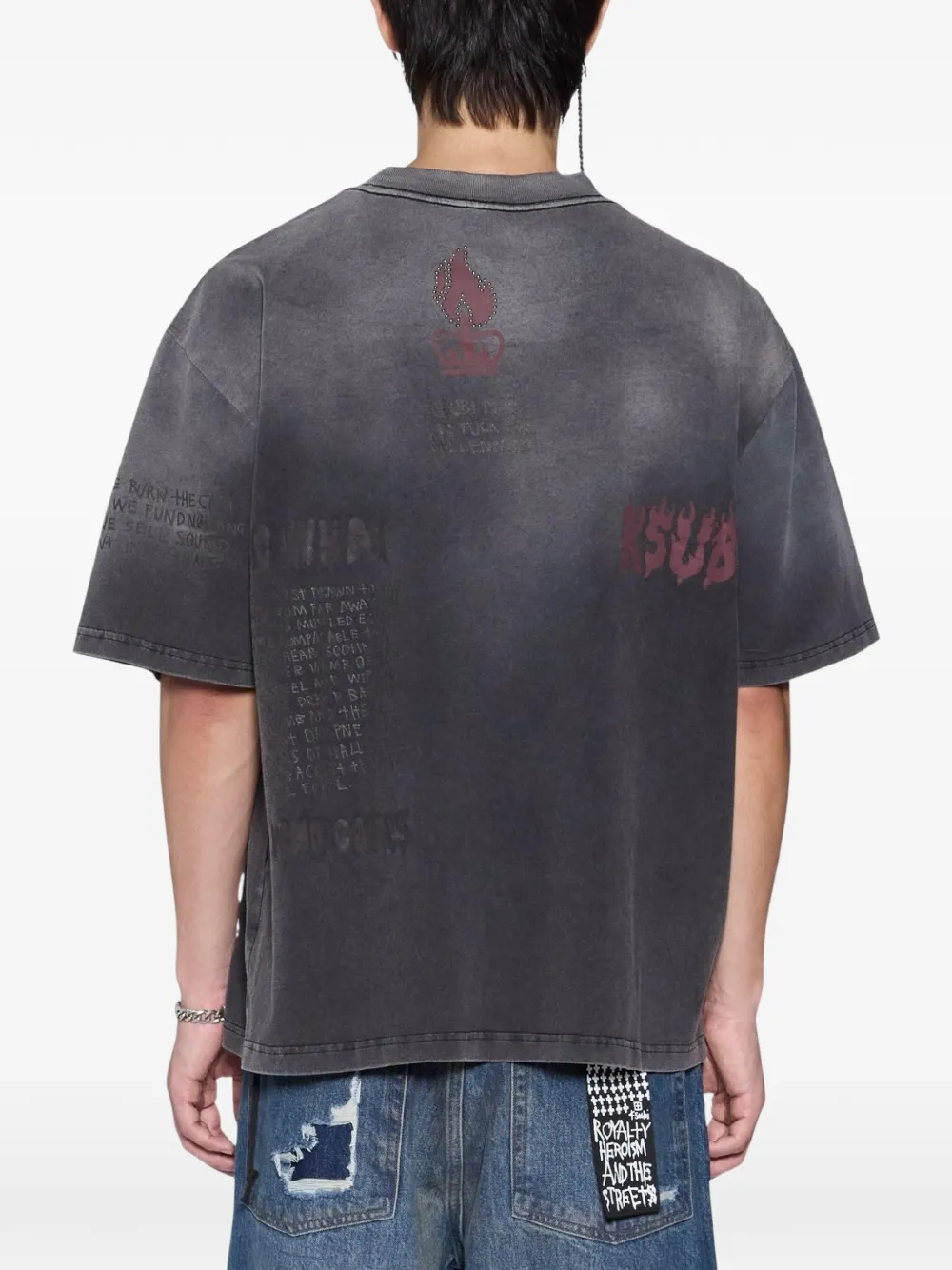 Ksubi Skool Halen T-shirt Grijs