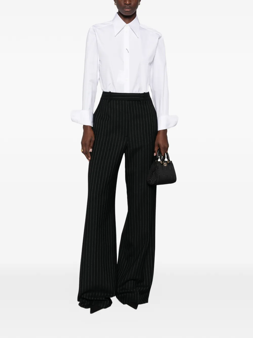 Dolce & Gabbana pointed-collar long-sleeve shirt Wit