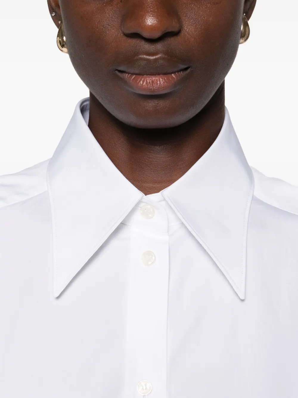 Dolce & Gabbana pointed-collar long-sleeve shirt Wit