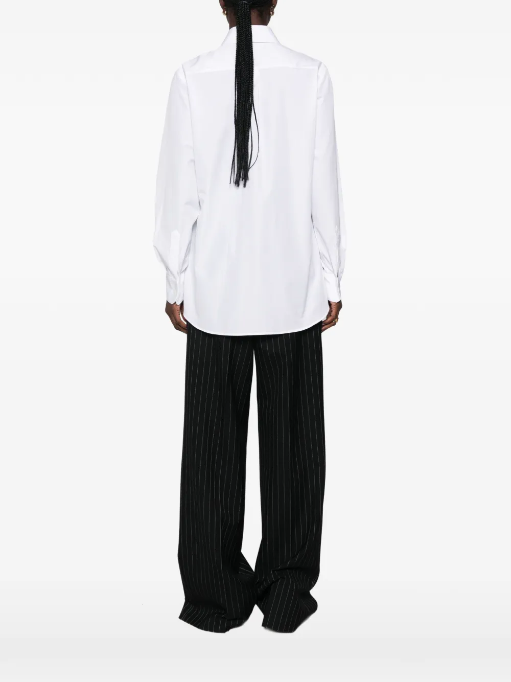 Dolce & Gabbana pointed-collar long-sleeve shirt Wit