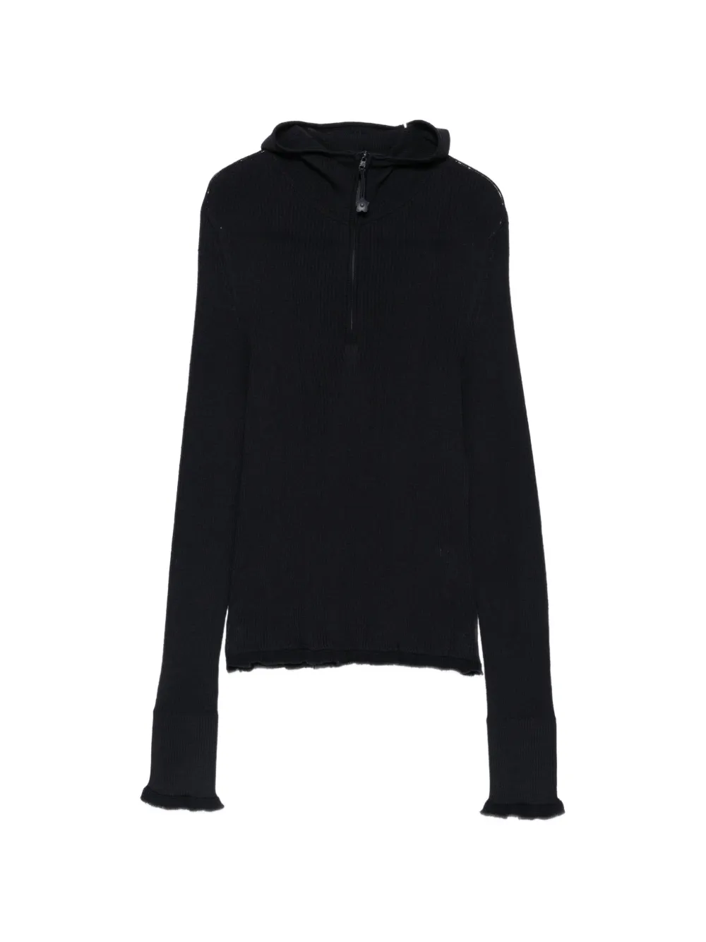 Cecilie Bahnsen half-zip ribbed-knit sweater