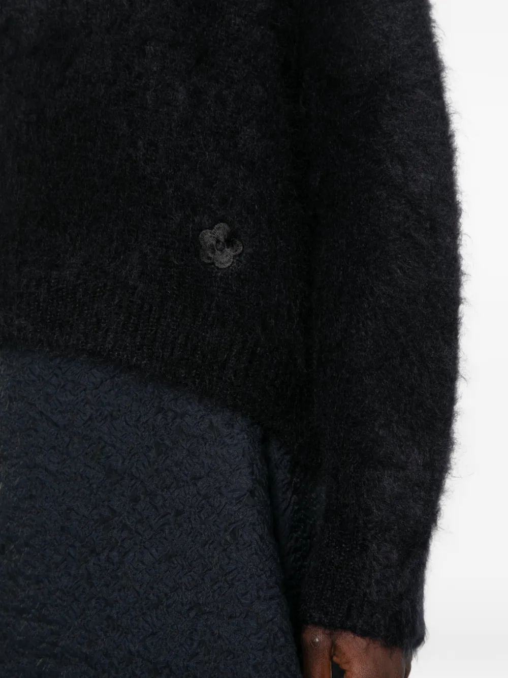 Cecilie Bahnsen CBFirall flower-patch sweater Zwart