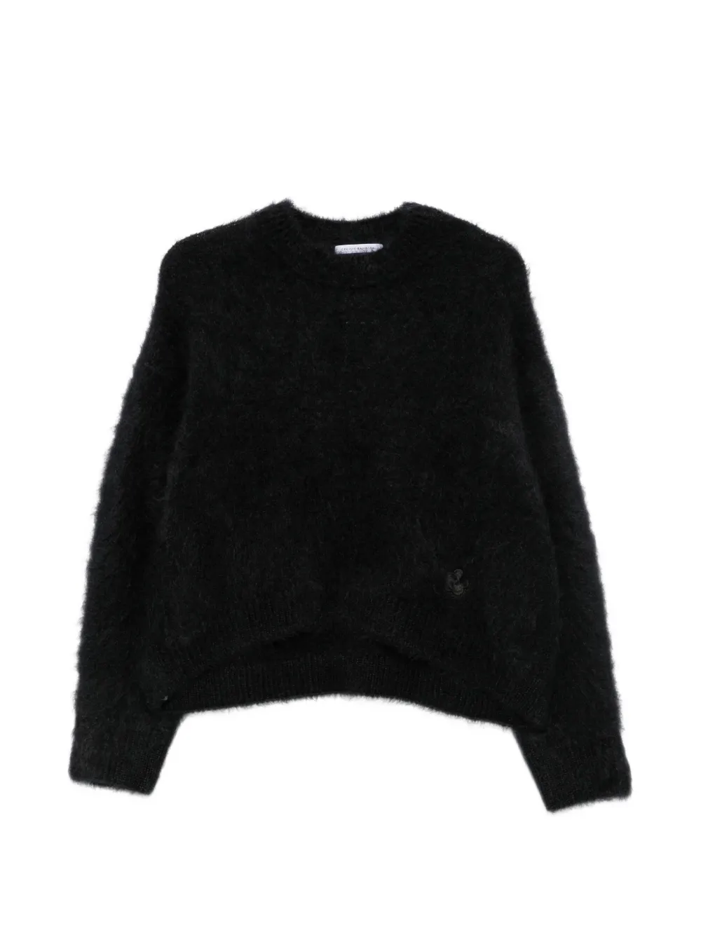 Cecilie Bahnsen CBFirall flower-patch sweater - Black