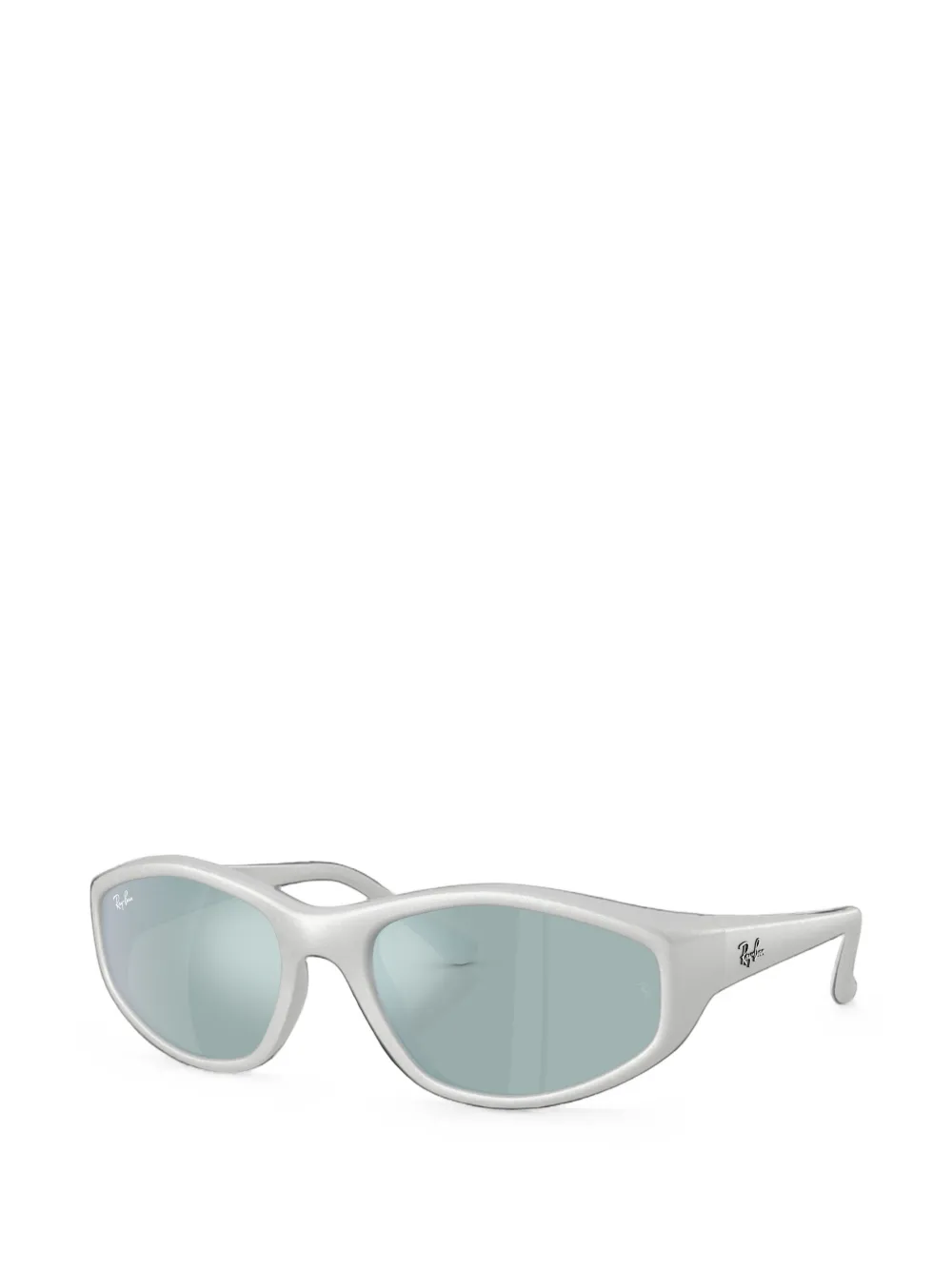 Ray-Ban Zonnebril met geometrisch montuur Wit