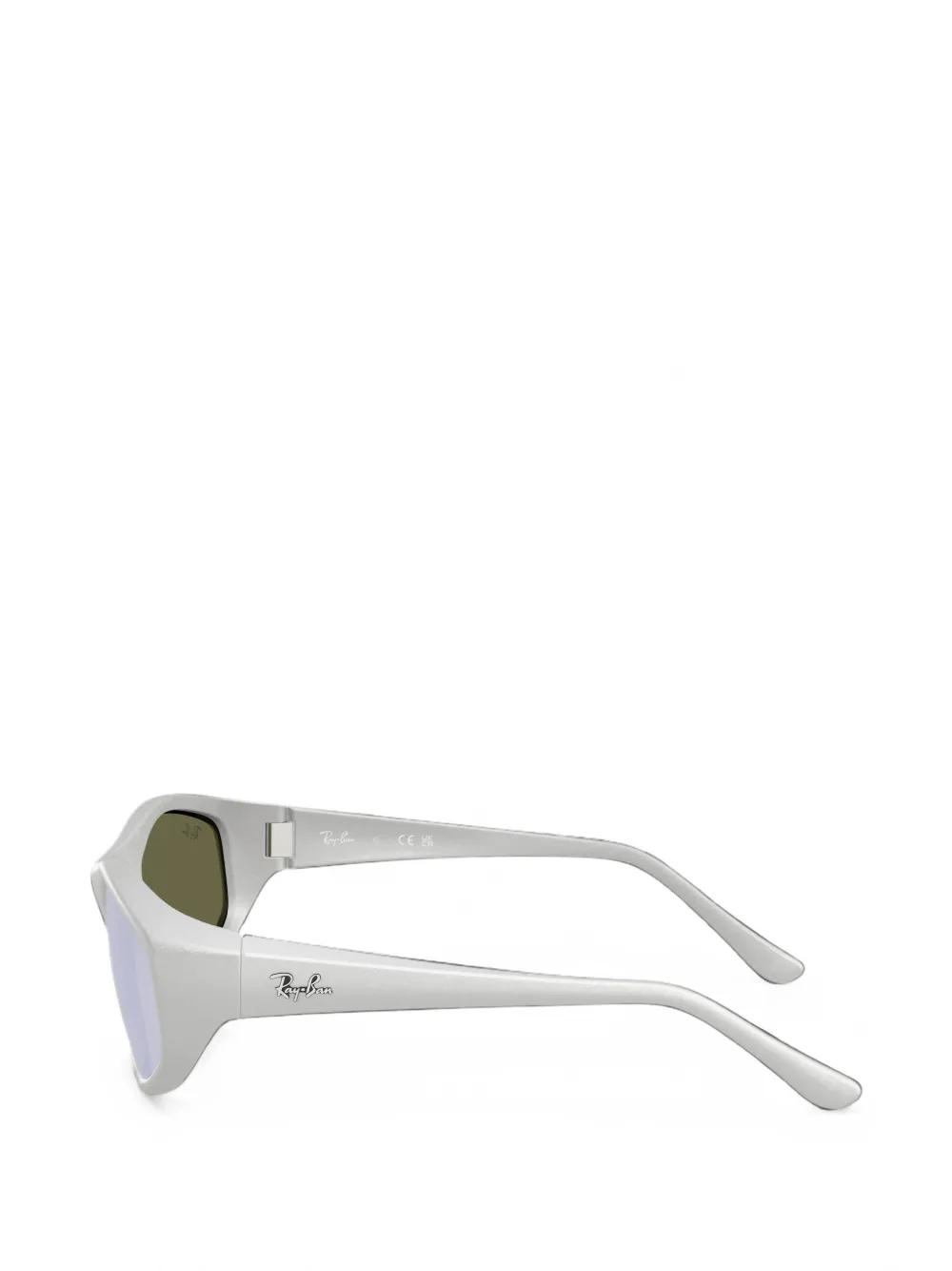 Ray-Ban Zonnebril met geometrisch montuur Wit