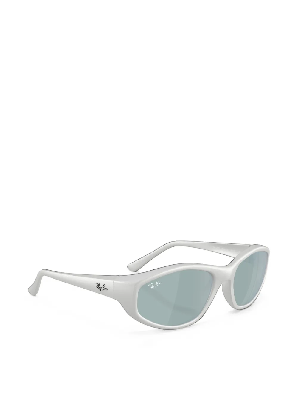 Ray-Ban Zonnebril met geometrisch montuur Wit