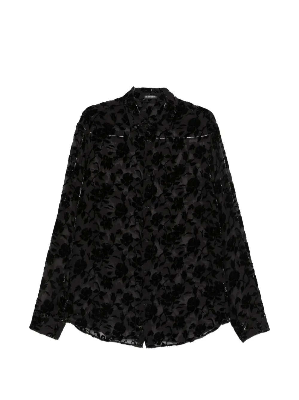 Ann Demeulemeester floral-devoré shirt