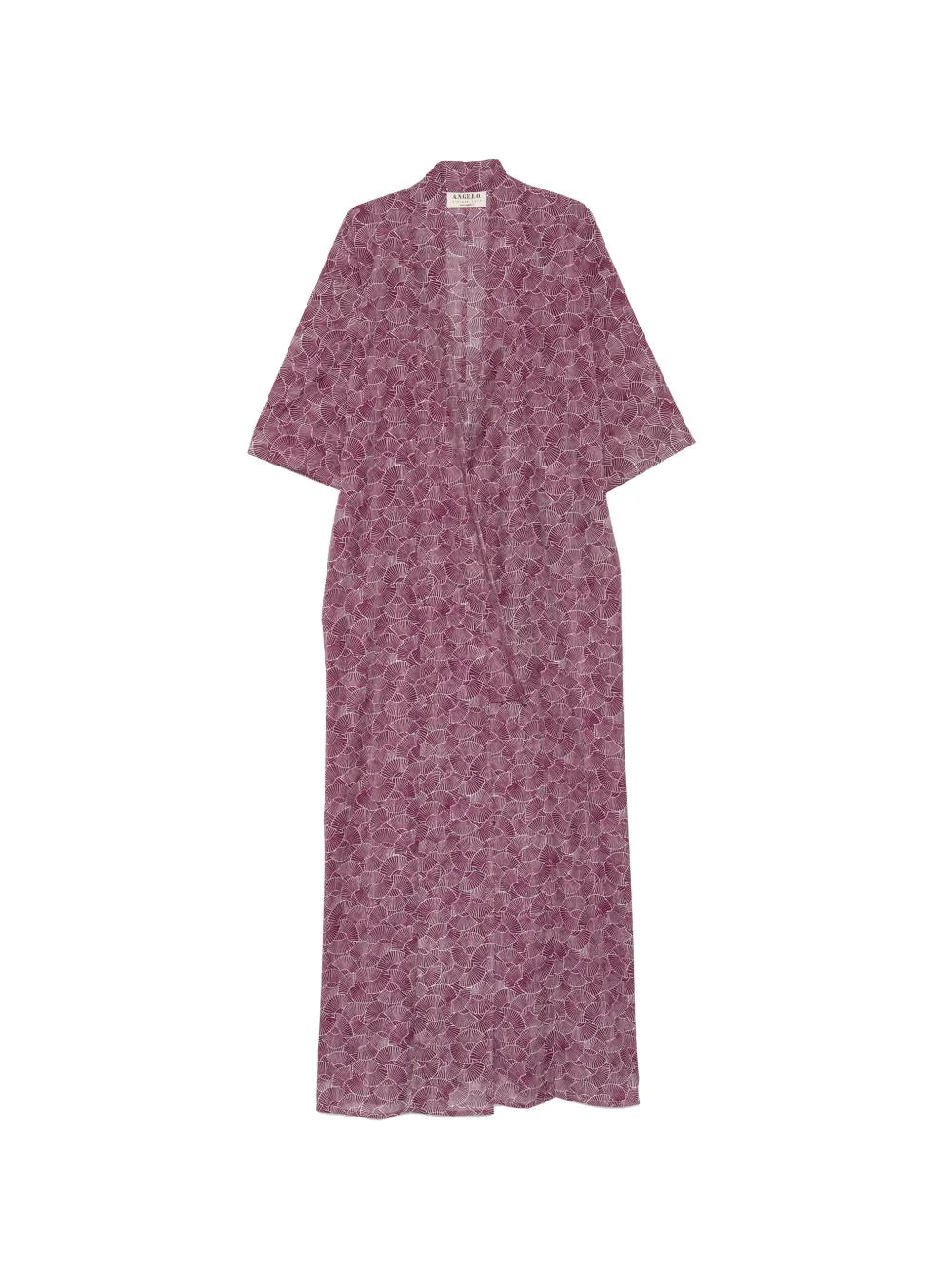 A.N.G.E.L.O. Vintage Cult robe kimono à imprimé éventail (années 1970) - Violet