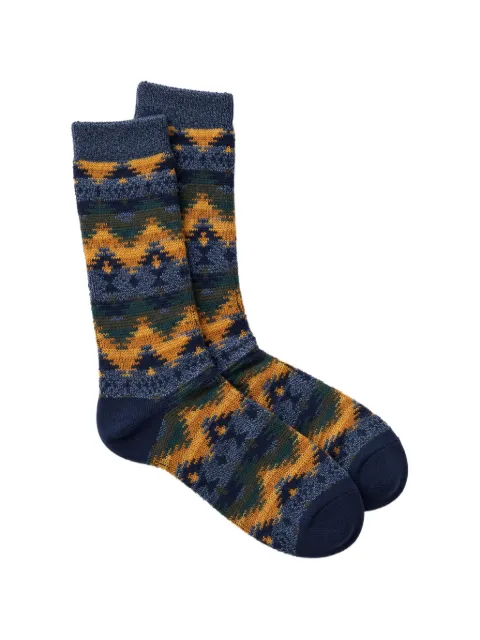 Anonymous Ism Wigwam JQ Crew geometric-pattern socks