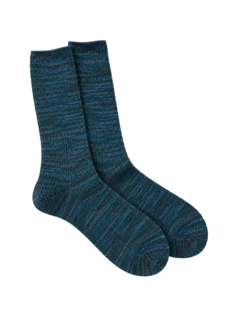 Anonymous Ism marled-knit socks