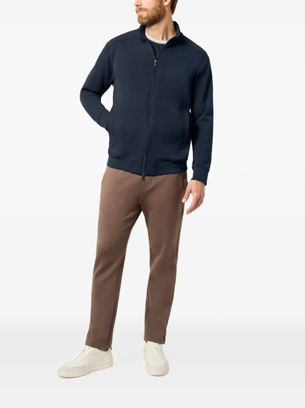 Paul & Shark Sweater met rits Blauw