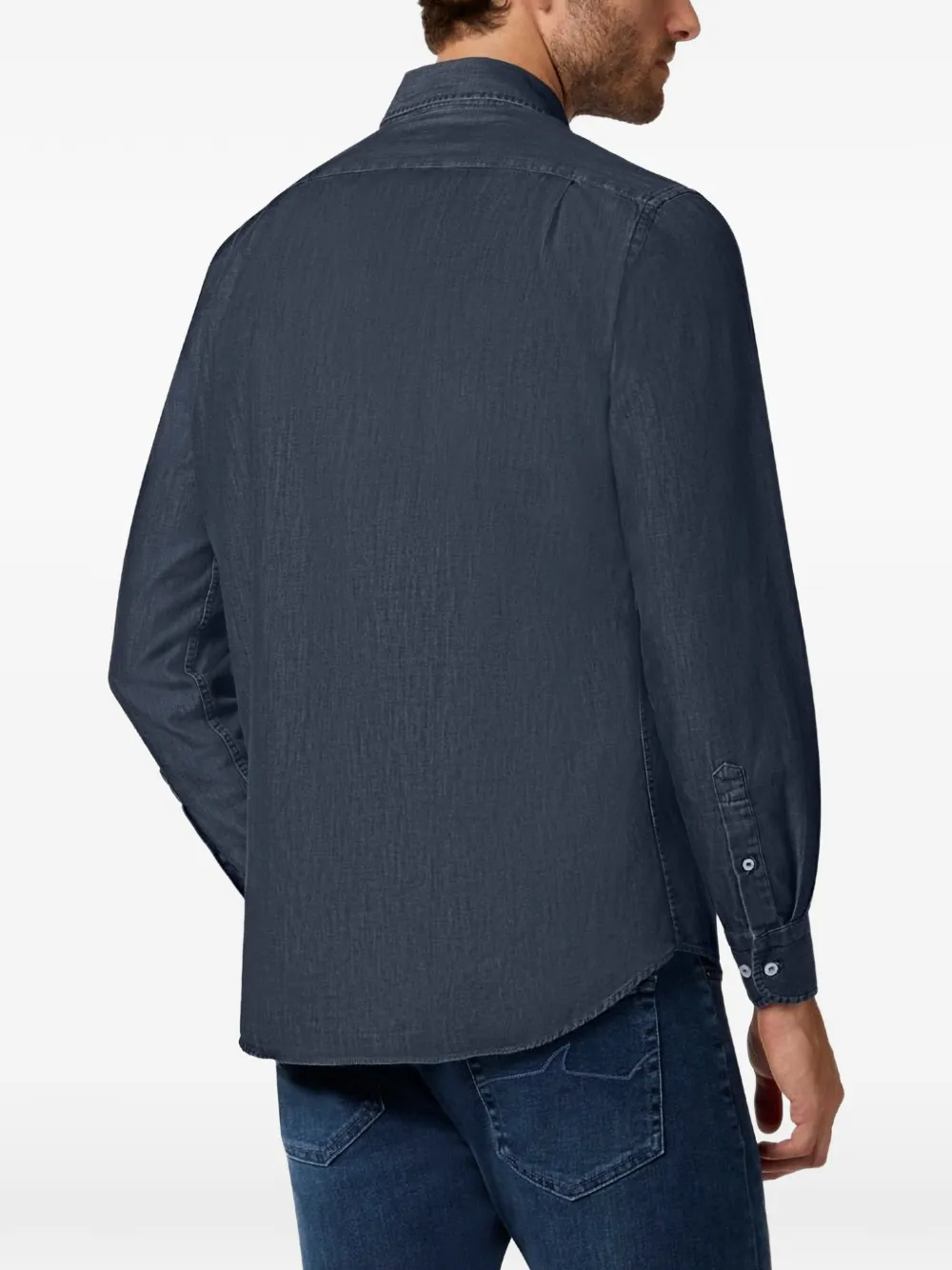 Paul & Shark Soffio buttoned denim shirt Blauw