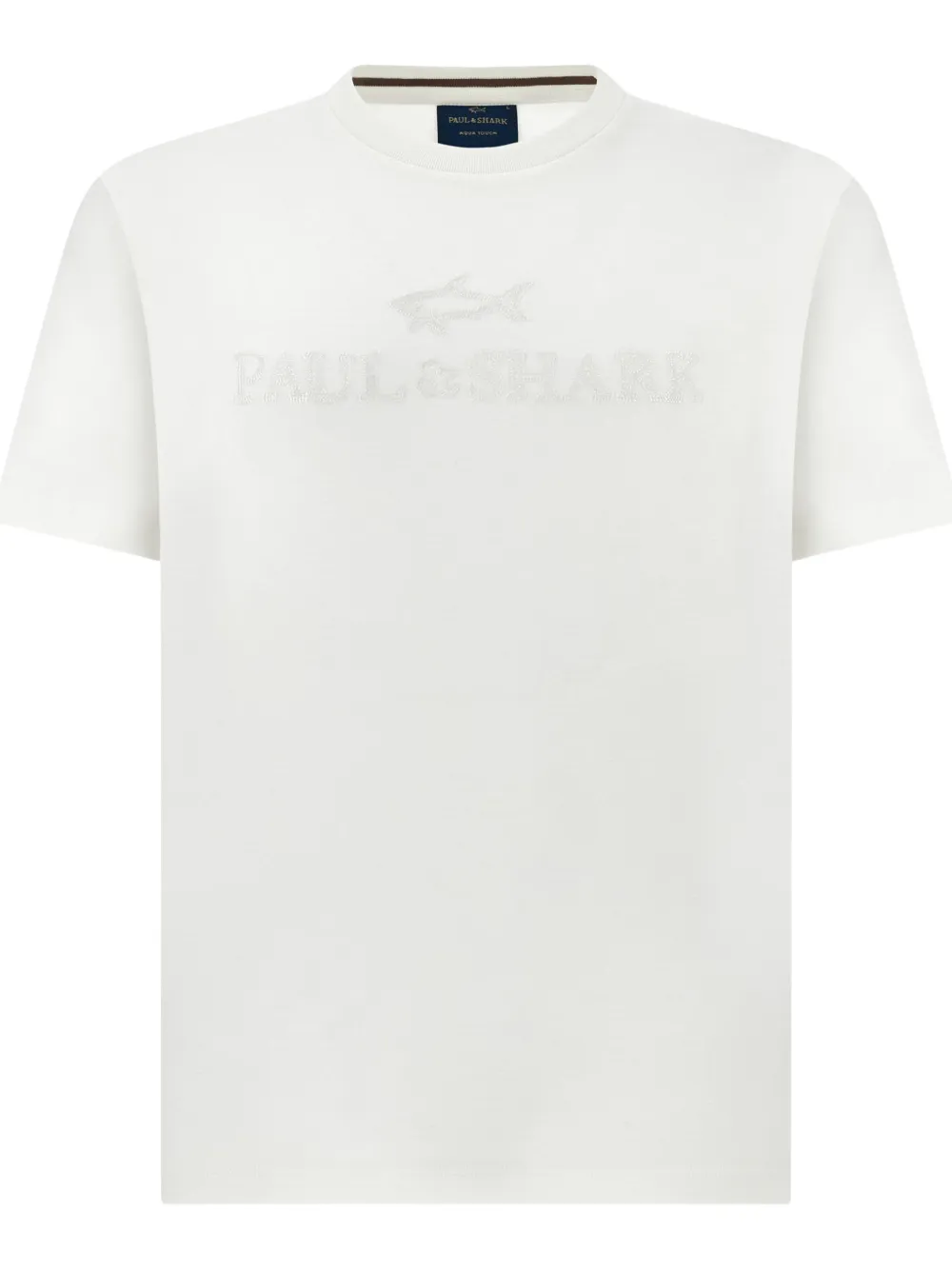 Paul & Shark Aqua Touch logo-embroidered T-shirt Wit