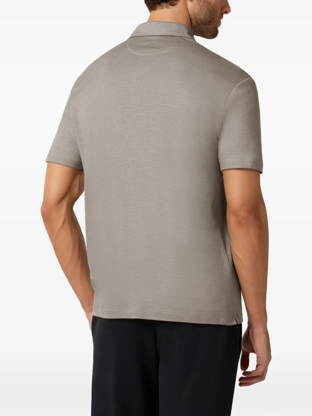 Paul & Shark Poloshirt met Interlock-textuur Grijs