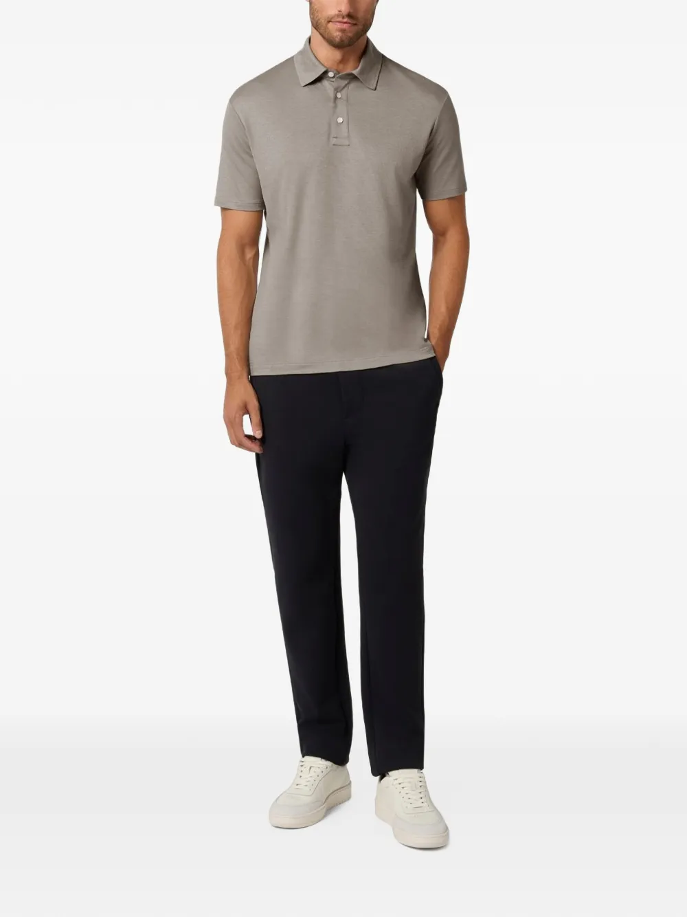 Paul & Shark Poloshirt met Interlock-textuur Grijs