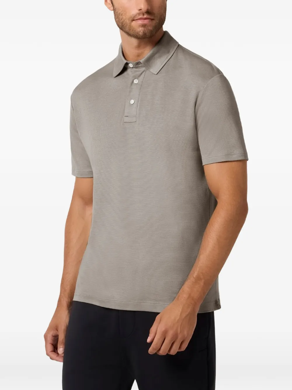 Paul & Shark Poloshirt met Interlock-textuur Grijs
