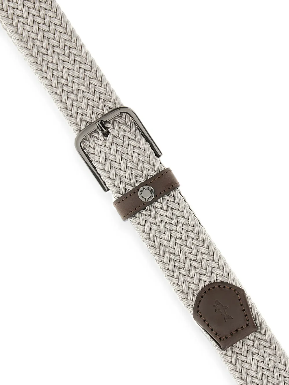 Paul & Shark Riem met leren afwerking Grijs