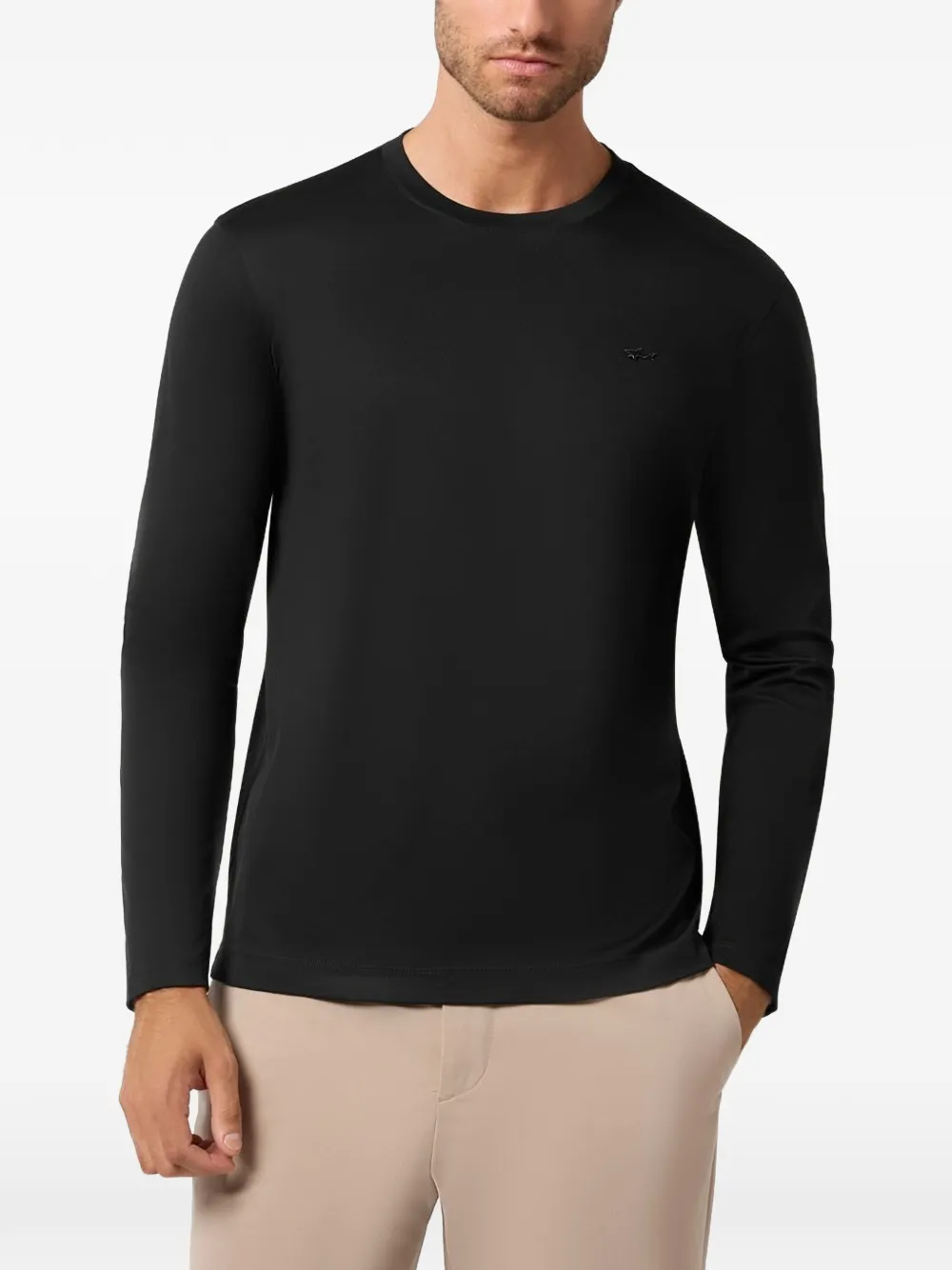 Paul & Shark Aqua Touch katoenen T-shirt Zwart