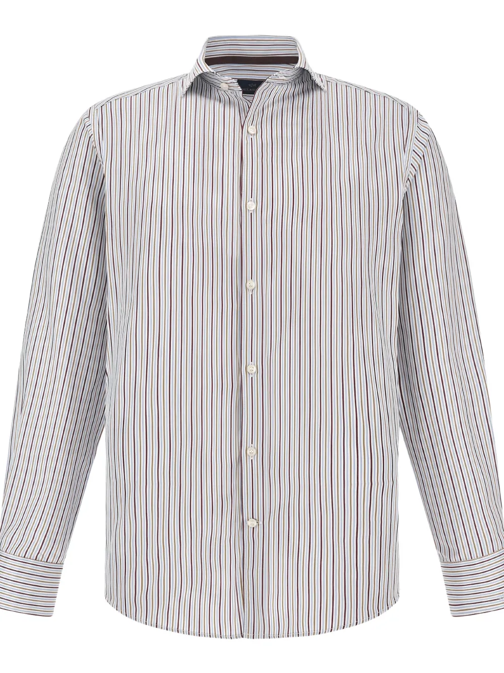 Paul & Shark Gestreept overhemd van katoenen twill Wit