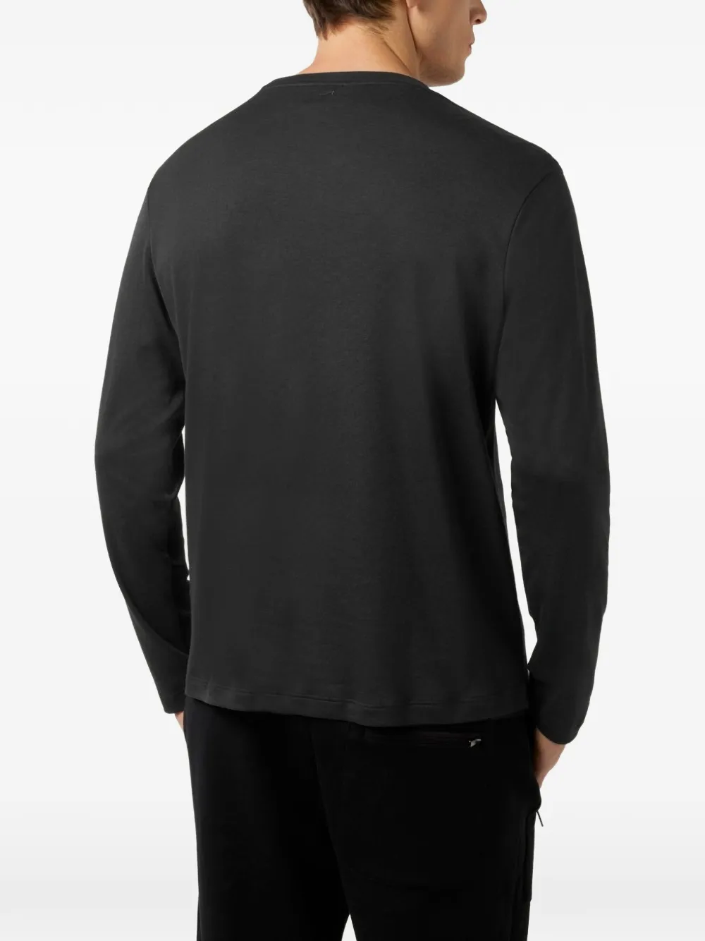 Paul & Shark Fil-à-fil T-shirt met lange mouwen Zwart