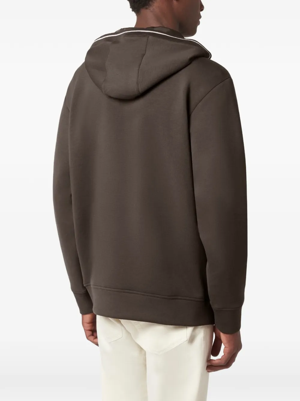 Paul & Shark Hoodie met opgestikte zak Bruin