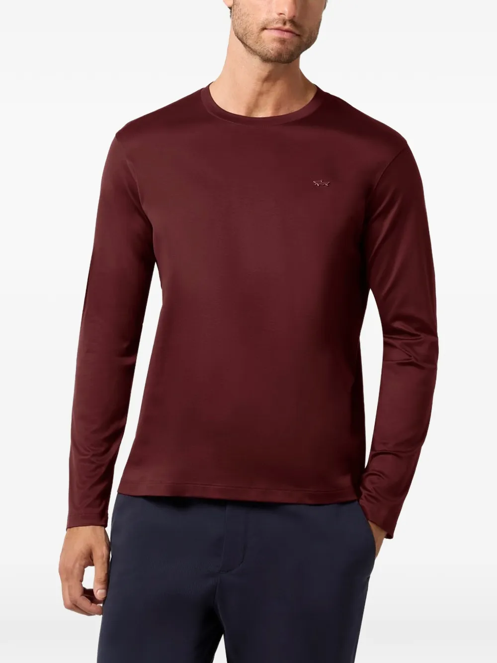 Paul & Shark Aqua Touch T-shirt met lange mouwen Rood