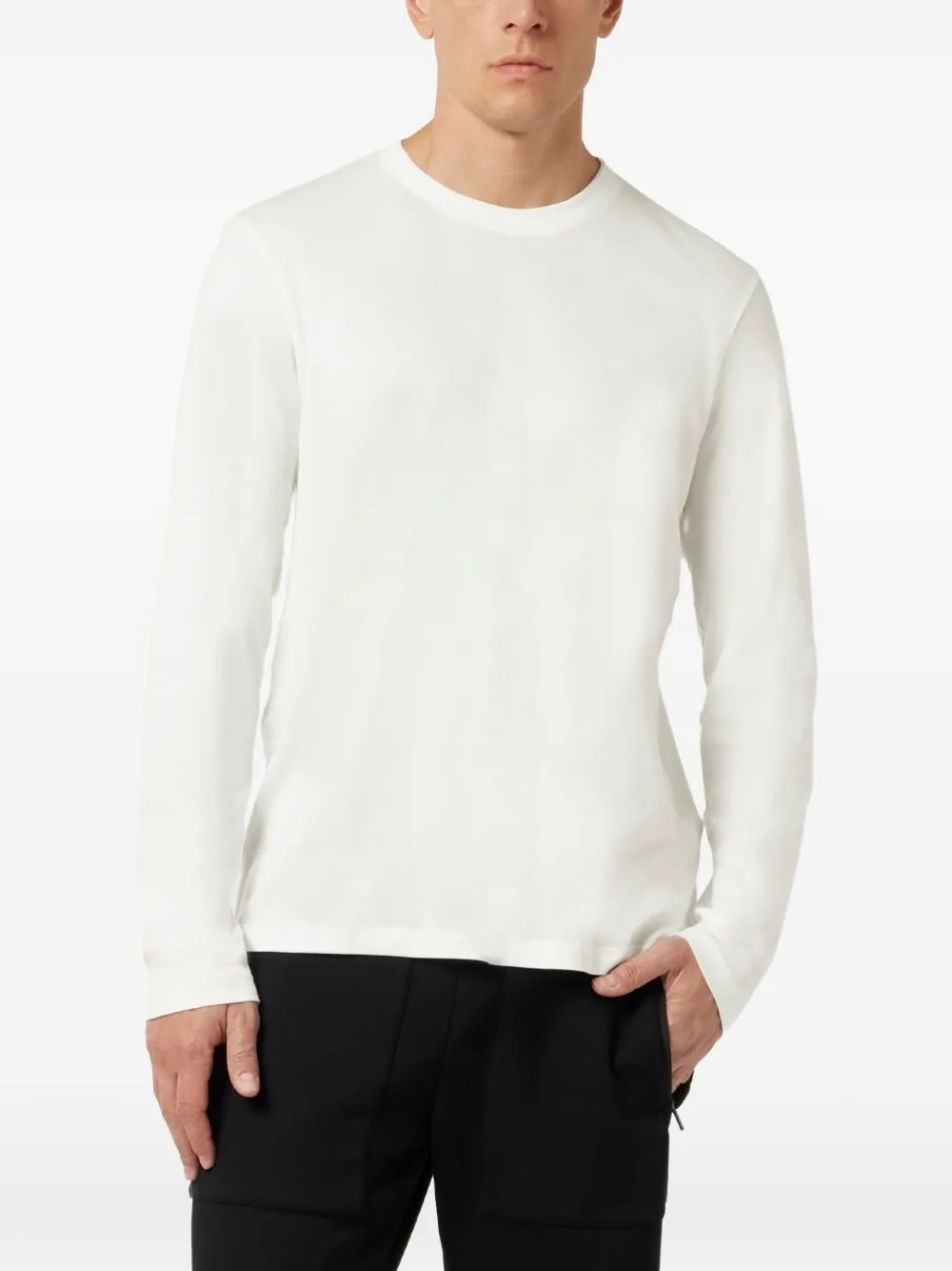 Paul & Shark Fil-à-fil T-shirt met lange mouwen Wit