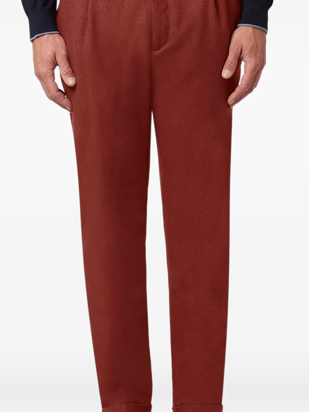 Paul & Shark Alba pleated trousers Rood