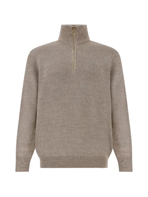 Paul & Shark half-zip ribbed-knit sweater