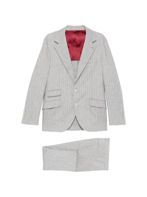 Brunello Cucinelli ストライプ シングルスーツ