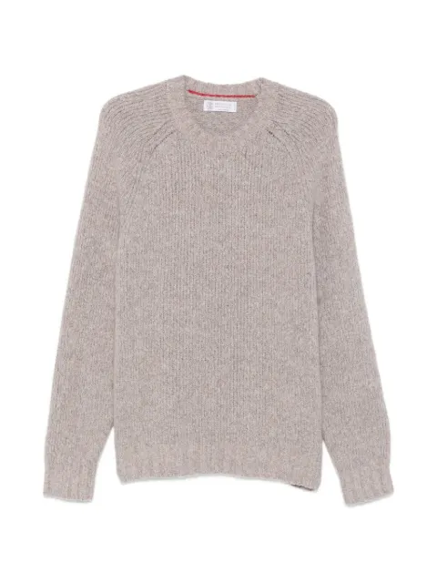 Brunello Cucinelli ribbed-knit raglan-sleeve sweater