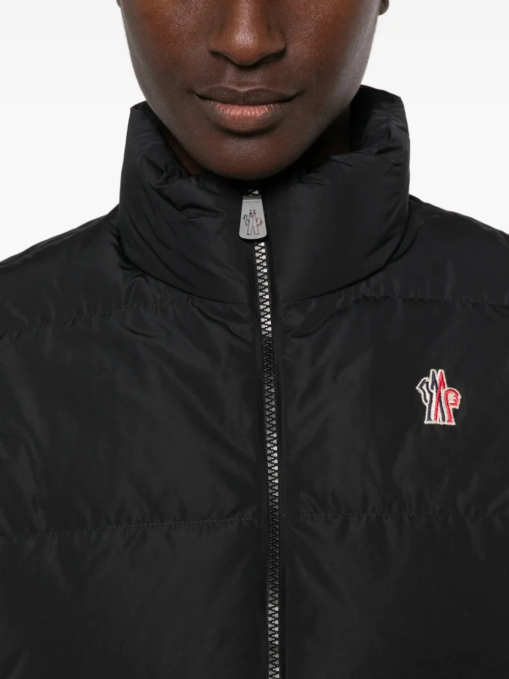 Moncler Grenoble Jack met vlakken Zwart