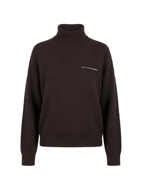 Peserico roll-neck ribbed-knit sweater