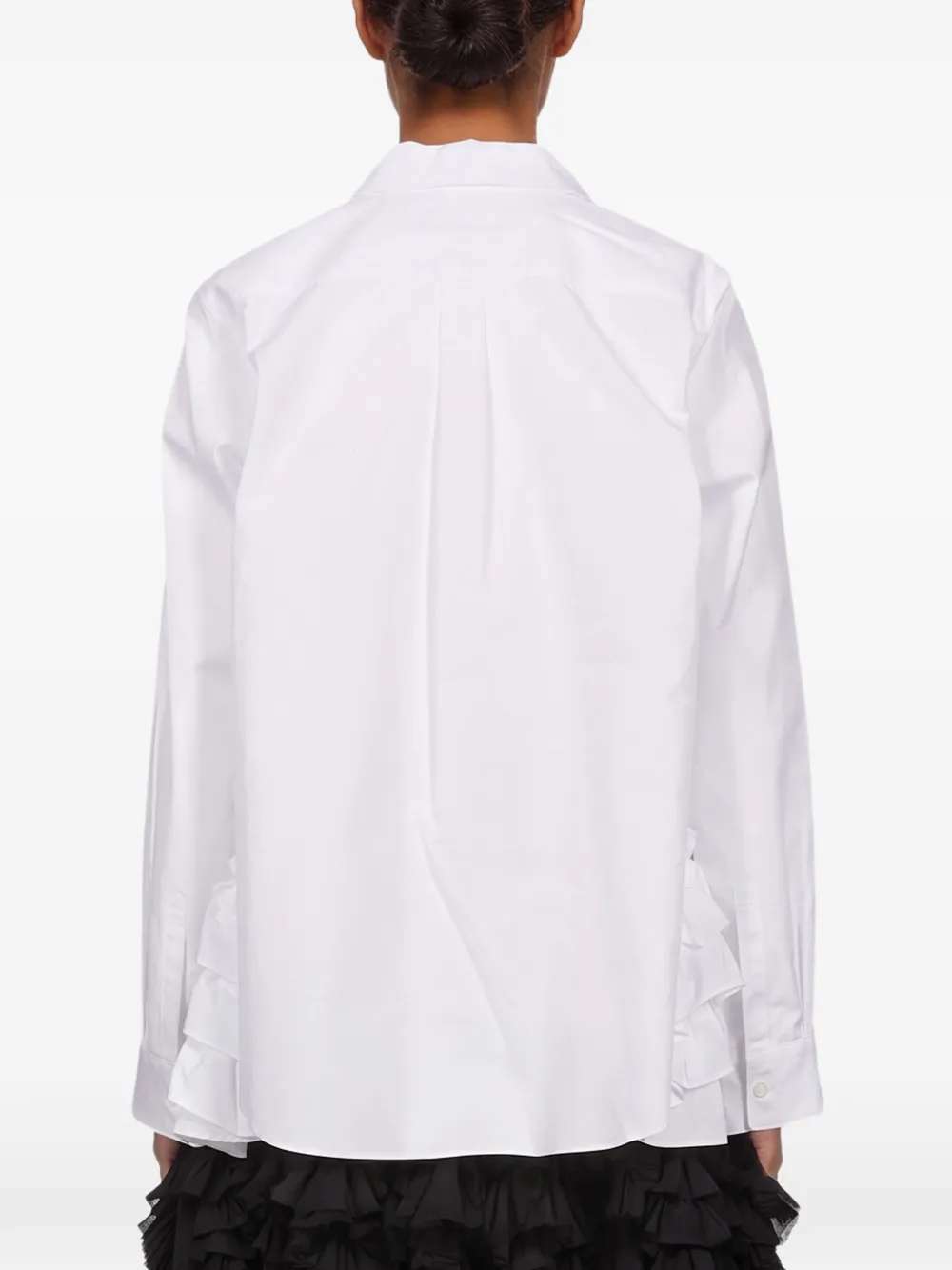 Comme Des Garçons Blouse met Peter Pan kraag Wit