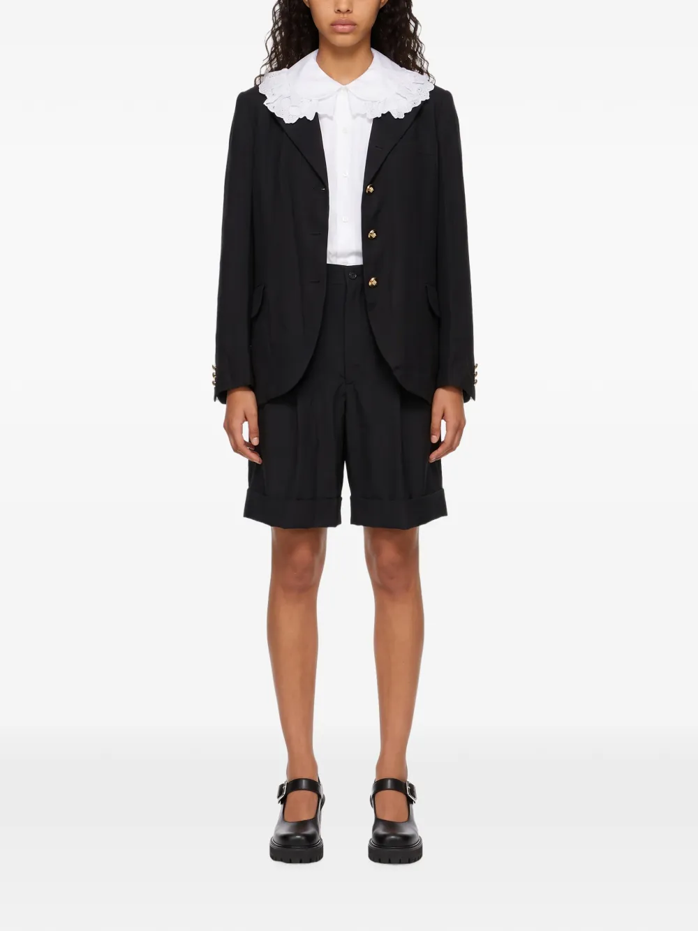 Comme Des Garçons Blazer met knopen Zwart