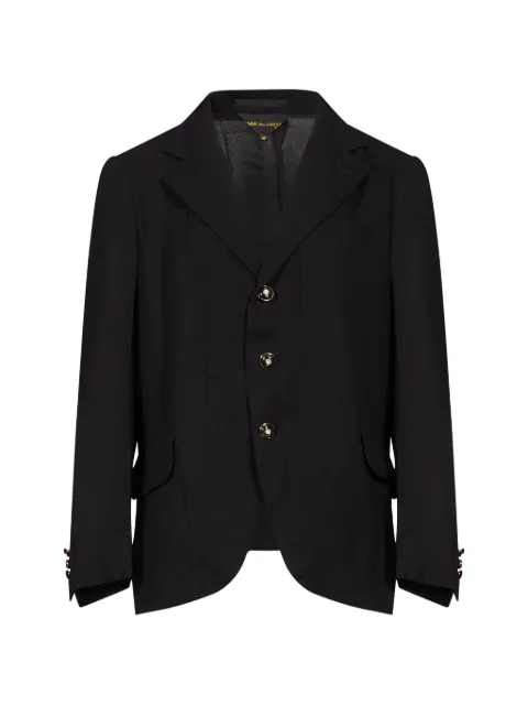Comme Des Garçons blazer con botones dorados