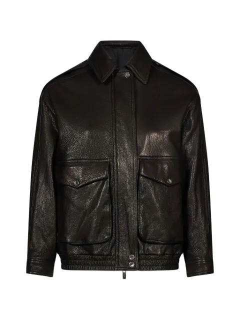 Salvatore Santoro grainy leather jacket