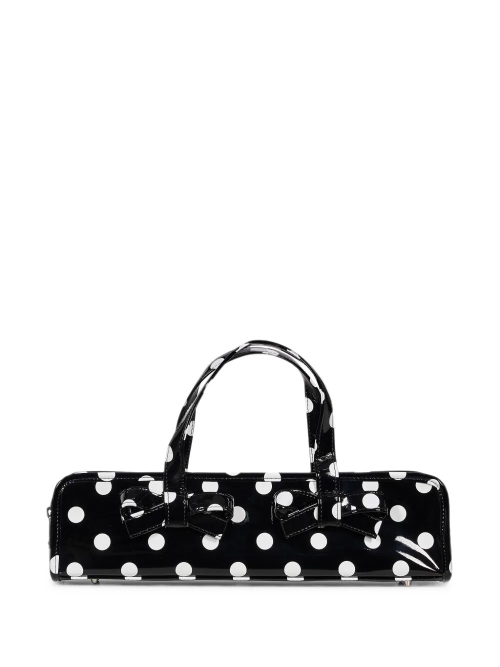 Comme Des Garçons Girl polka-dot bow-detail tote bag - Nero